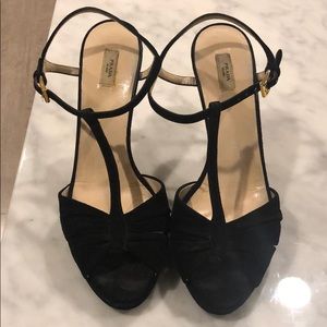 Prada peep toe heels